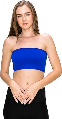 Kurve Top tipo tubo bandeau sin costuras, tejido protector UV, con clasificación UPF 50+ (sin acolchado), hecho en EE.UU.