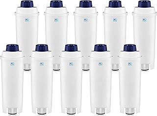 10 filtrów do wody wkład filtrujący zastępuje wkład filtrujący DLSC002 SER3017 5513292811 kompatybilny z ekspresem do kawy Delonghi BCO EC ESAM ECAM ETAM EPAM Dinamica Eletta Magnifica PrimaDonna EcoDecalk