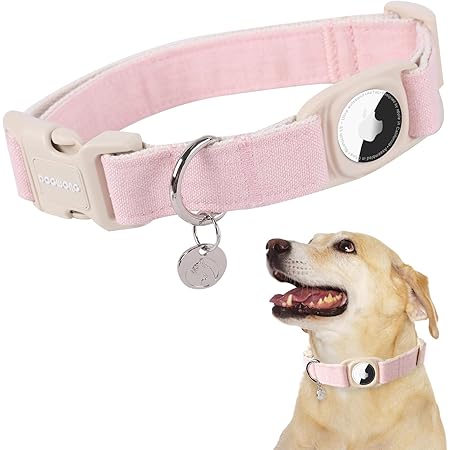 Small Dog Collar DOGWONG Cotton Hemp Dog Collar Adjustable Soft