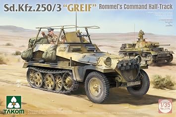 TAKOM 2194W German Sd.Kfz.250 Double Box (2 Half-Track w/Figure) 1:35 Model Kit