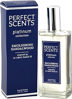 Perfect Scents Fragrances | Inspired by Le Labo’s Santal 33 | Platinum Collection | Smoldering Sandalwood | Unisex Eau de Parfum | Vegan, Paraben & Phthalate Free | Never Tested on Animals | 3.4 Fl Oz