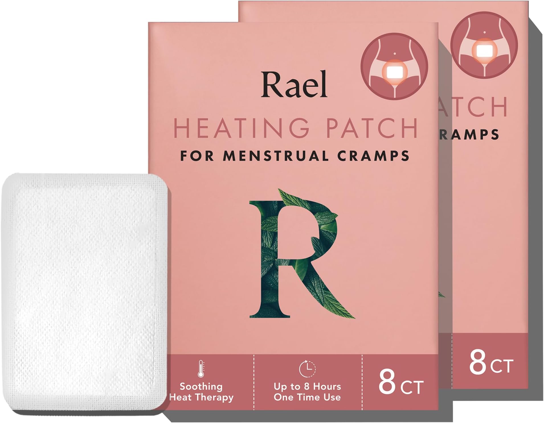 Heating Patches, Herbal Heating Patches - Period Heating Pads for Cramps, Ultra Thin Design, On The Go Size, for All Skin Types (16 Count)