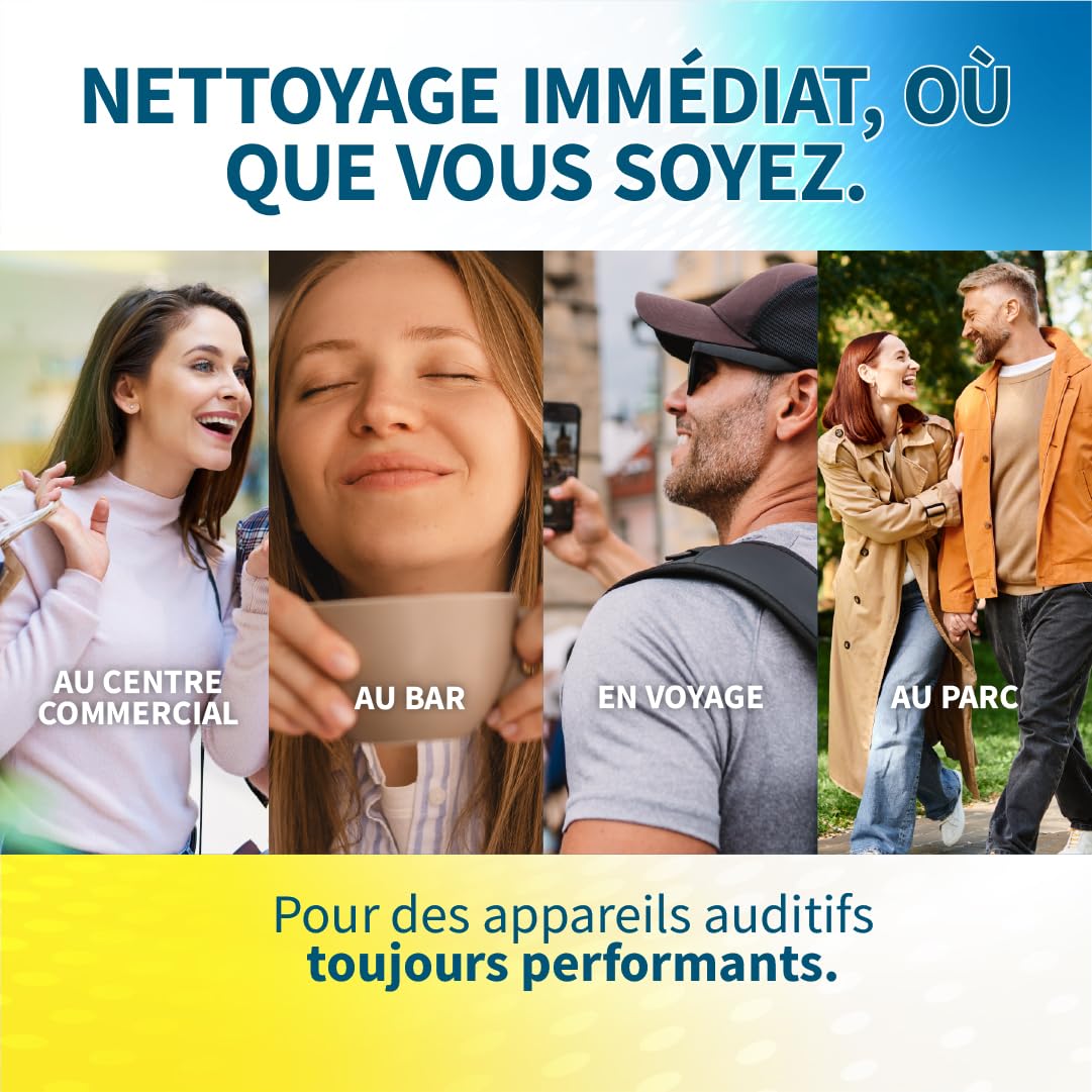 200 lingettes nettoyantes en boîte – nettoyage rapide et efficace pour appareils auditifs, smartphones et lunettes de soleil – Format maxi pratique