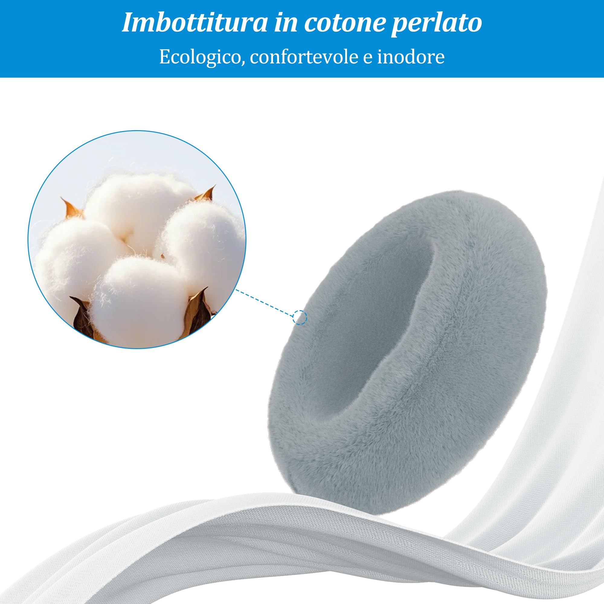 PlusAcc Cuscino per Kindle con 3 ciotole per snack – Cuscinetto porta-tablet, regolabile 360° per l’uso in grembo, supporto lettura mani libere per Kindle, Kobo, tablet, lavabile (Grigio)