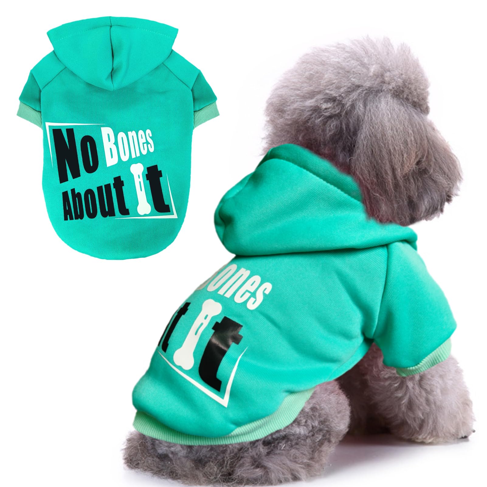 Print Dog Hoodies for Small Dogs, Pullover Sweatshirt, Cute Puppy Costume — image 1