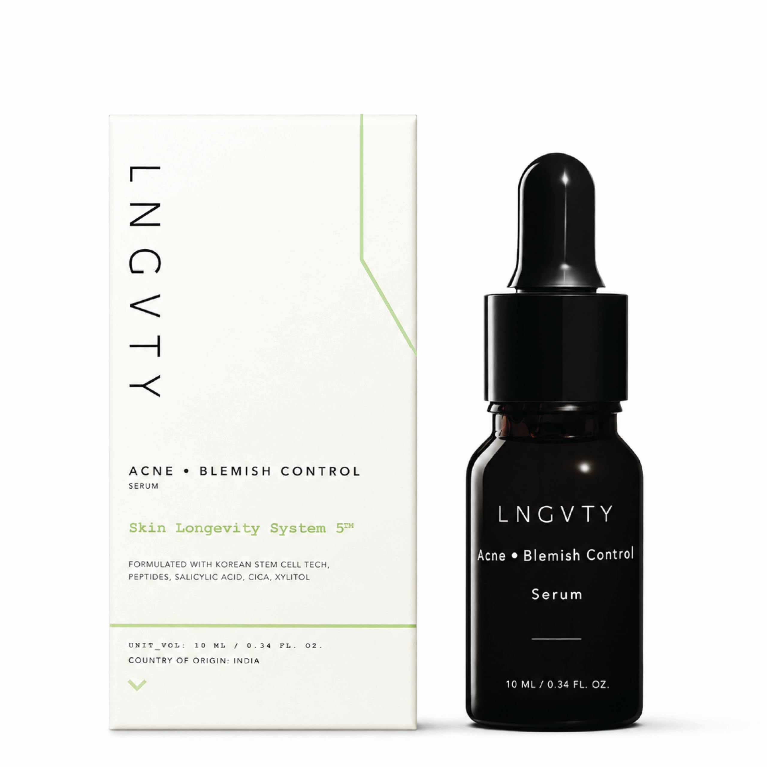 LNGVTY Acne, Blemish Control Serum | Clinically proven to reduce acne lesions, sebum, redness | Powered by peptides, niacinamide, cica, xylitol | Longevity for oily, combination skin | 10ml-image-47