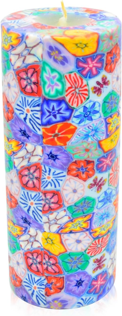 Handmade Candle Millefiori, Pillar XXL