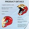 Iron-Man MK 50 1:1 Portable Helmet with Voice, Touch and Remote Control, LED Eyes, Realistic Sounds, Moving Back and Ear Panels, Great for Cosplay and Figures