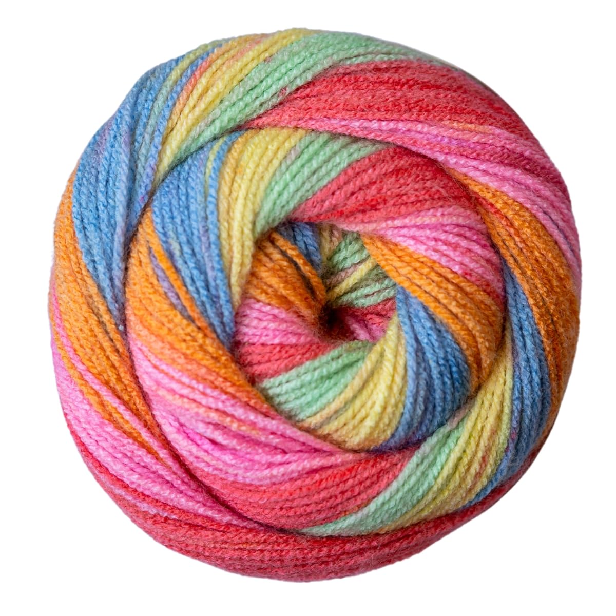 Emu Funfair Swirl DK Acrylic Yarn 150g Cake 450m, Helter Skelter - 002