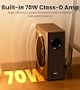 مكبر صوت Edifier 70W RMS، 8 بوصات للمسافات الطويلة، مكبر صوت عميق (35 هرتز)، مضخم صوت مدمج، تشويه منخفض، محدد الطور ومضخم صوت نشط يعمل بالطاقة T5s موفر للطاقة للصوت المنزلي والاستوديو، أسود
