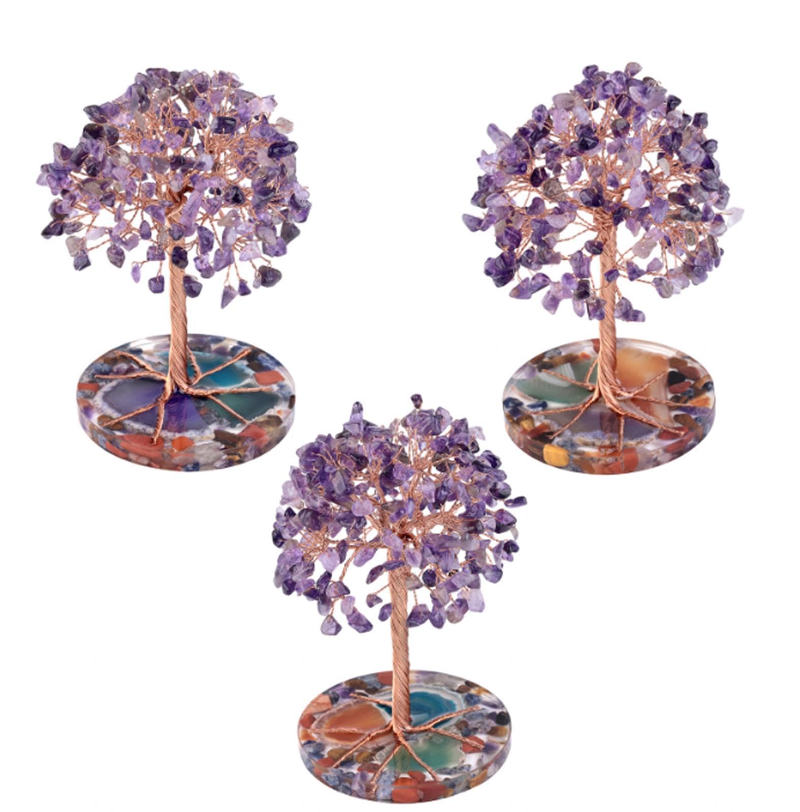 Amazon.co.jp: 天然レイキヒーリングクリスタル宝石盆栽金のなる木瑪瑙