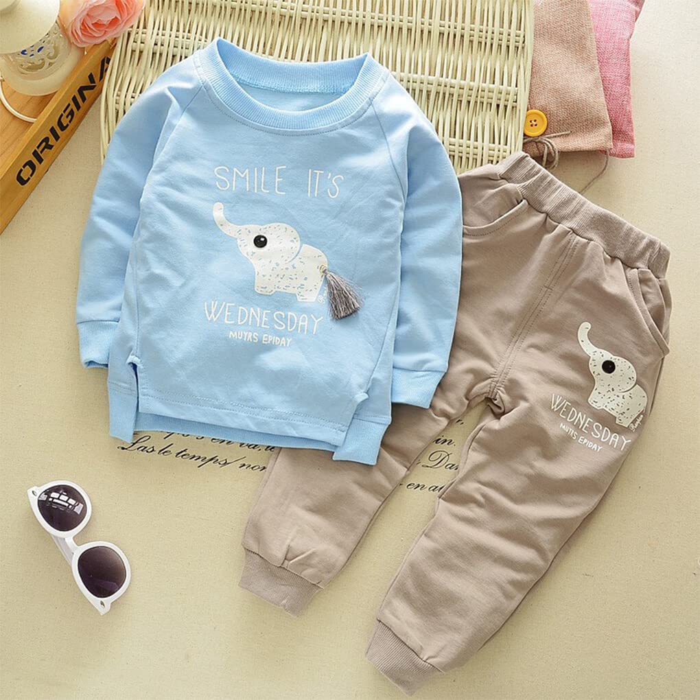 Frühling Herbst Kinder Kleidung Casual Stil Jungen Outfits Baby Kleidung Set Langarm Tops Hosen Pullover Zwei Stücke