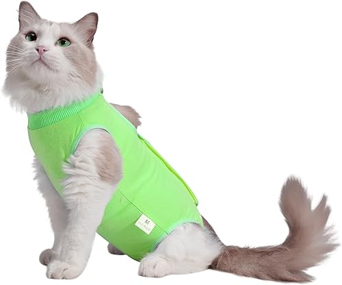 Miniatura 1 de Traje de recuperación de cirugía de gato, enterizo de gato para gatos después de una cirugía, esterilización quirúrgica poscirugía poscirugía herida