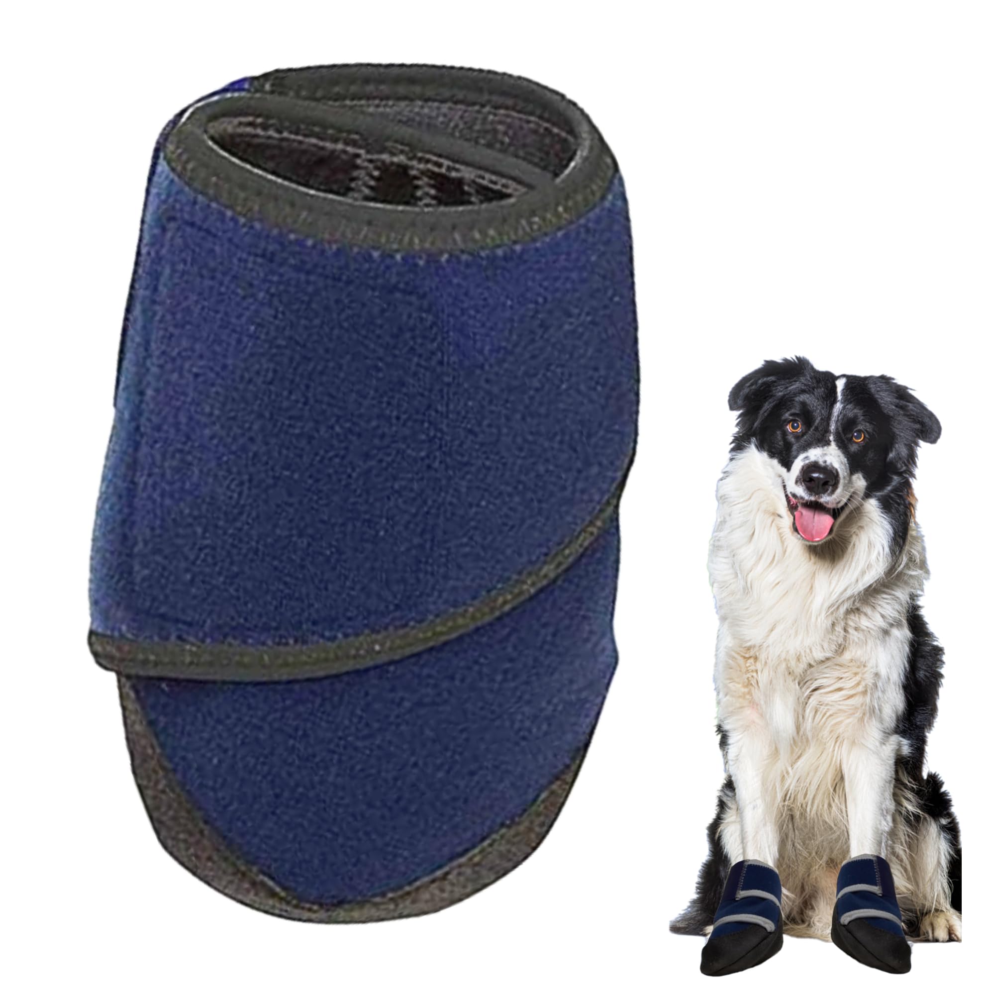 Healers PetCare Medical Dog Boot – Protective Dog Bootie for Injured Paws, Wound Care & Recovery - Breathable, Non-Slip, Adjustable Strap Closure (Single Bootie) (Large)