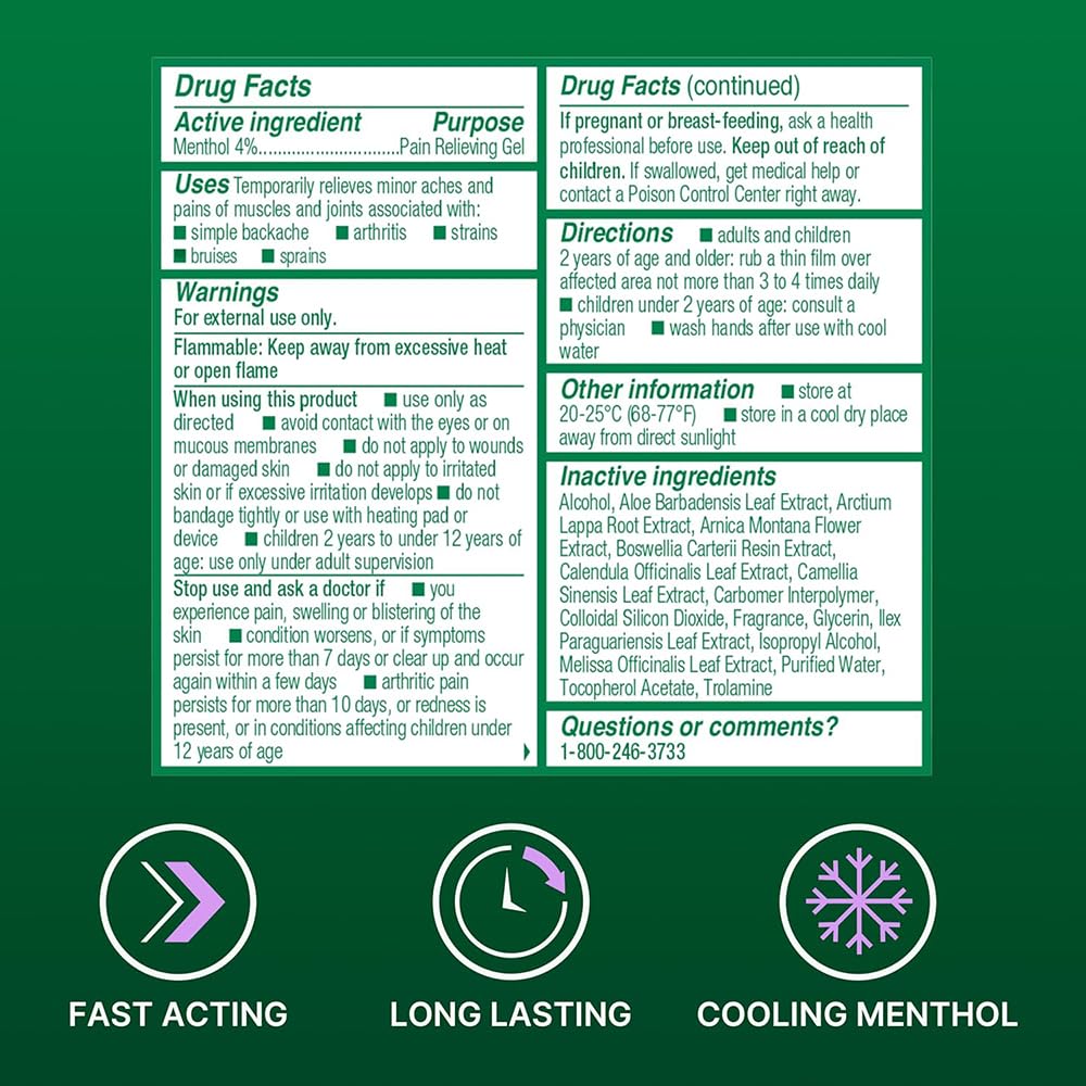 Biofreeze Overnight Pain Relief Roll-On, Arthritis Pain Reliver, Knee & Lower Back Pain Relief, Sore Muscle Relief, Lavender Scent, FSA Eligible, 2.5 FL OZ Menthol Roll-On - Pack of 2 — Amazon image 6