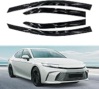 Vista 35 de Protector de lluvia Deflector de viento para montaje exterior, viseras de ventana con cinta compatible con Ford F-250 1999-2016 Super Duty