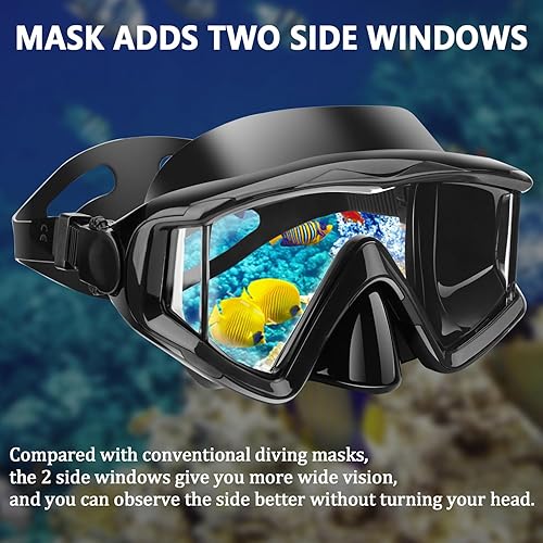 Miniatura 2 de Equipo de snorkel Máscara de snorkel Conjunto de buceo Máscara de buceo Máscara de buceo Equipo de snorkel Gafas de natación Conjunto de snorkel