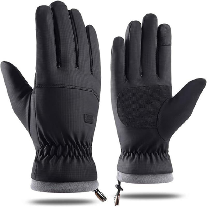 Guantes de esquí impermeables de invierno para hombres y mujeres, guantes resistentes al viento para clima frío
