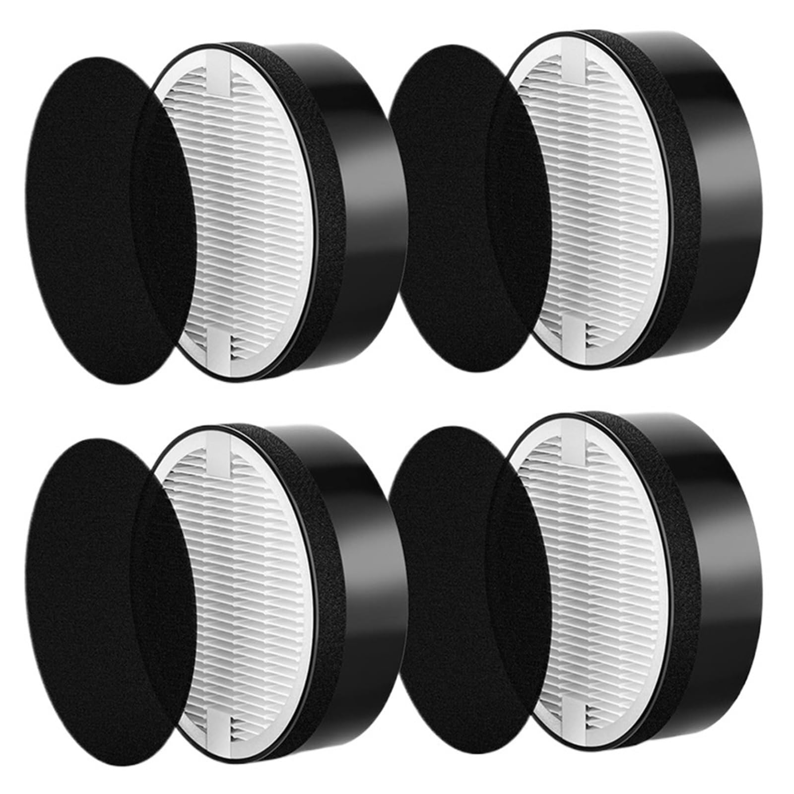 Air Purifiers Replacement Filter 4PCS 3-in-1 H13 True HEPA Filter