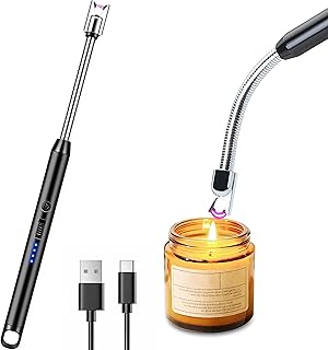 PEAKTRAND Arc Electric Lighters Rechargeable - USB Long Reach for Scented Candles, BBQ Grill &Camping - Windproof Design Candle Kitchen Gas Stove Camping Barbecue Lighters