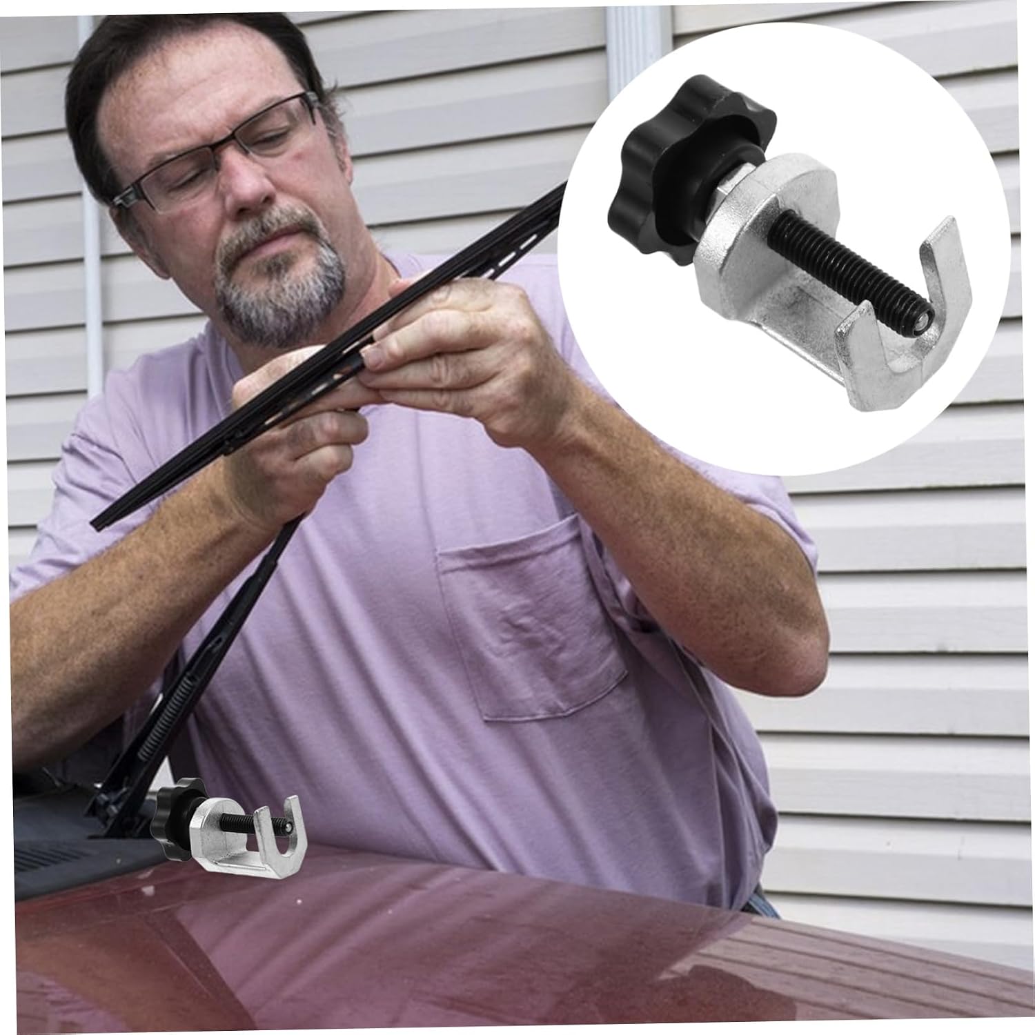 Wiper Arm Puller Tool for Car Durable Windshield Removal Tool Lightweight Design for Easy Handling Compatible with Vehicle Models Reliable Wiper Arm Remover