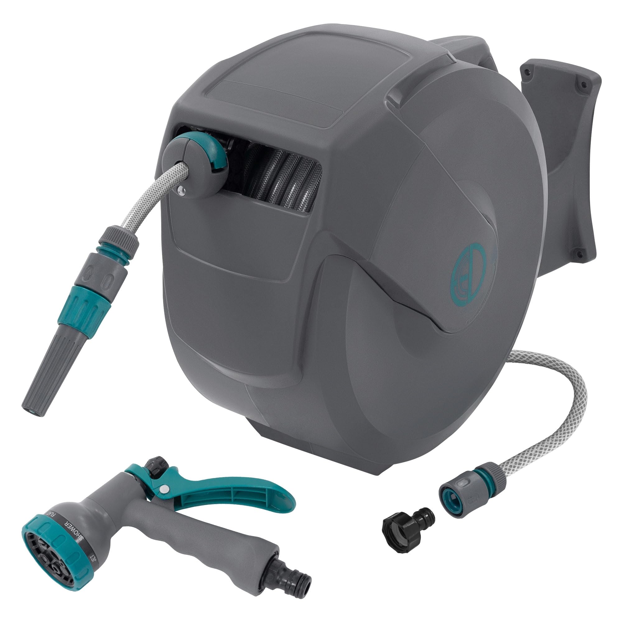Persluchthaspel automatisch 20 m 1/4 aansluiting voor wandmontage
