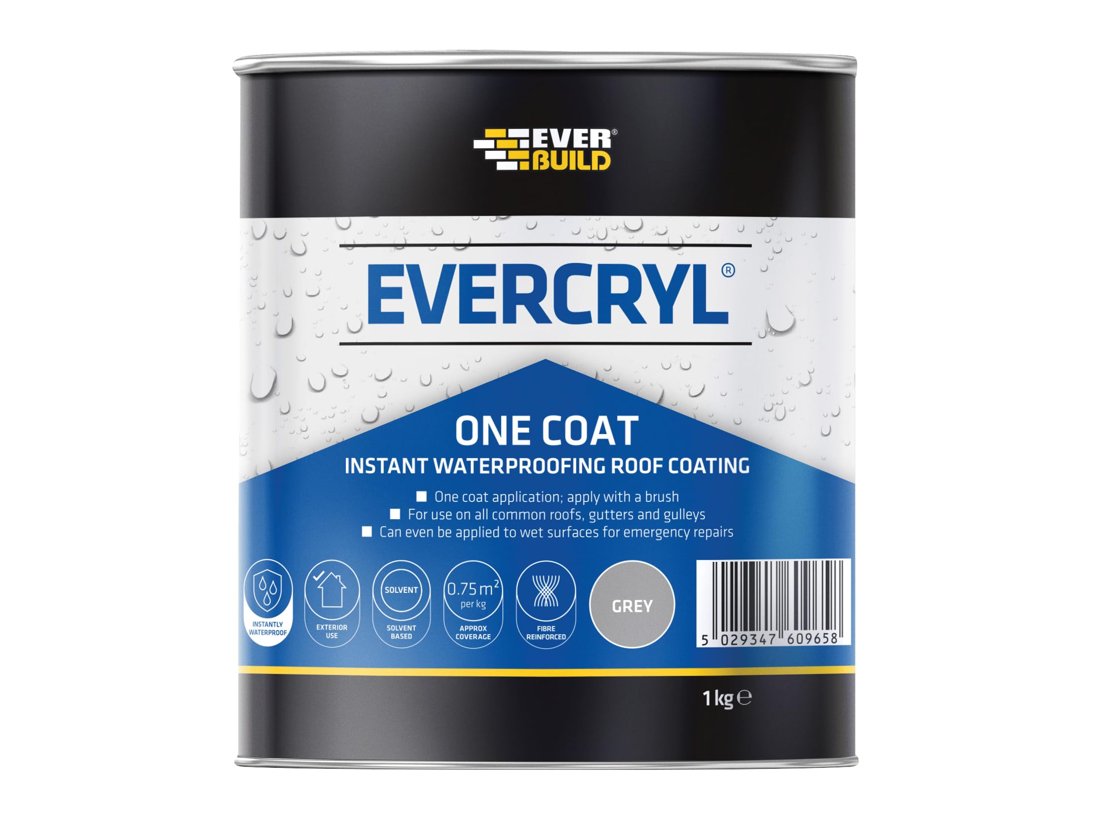 Everbuild Sika Grey Evercryl® One Coat 1Kg