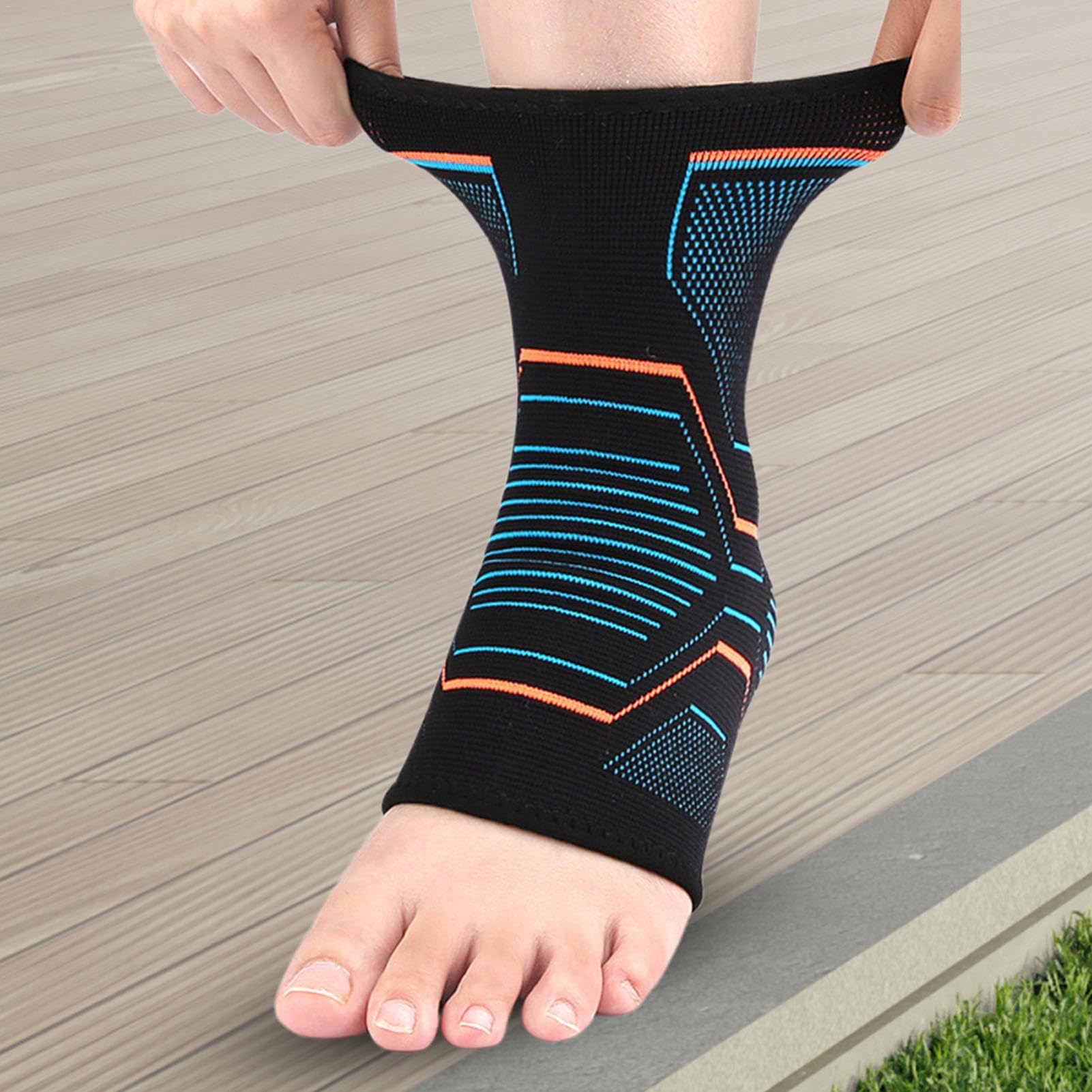 Ankle Support Brace | Foot Sleeve Toeless Compression Socks Ankle Brace,Versatile Women Men Soothe Socks Breathable Ankle Brace for Running Ball Sports Hiking Yoga