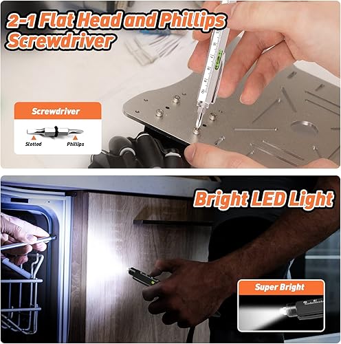 Miniatura 5 de KEZKALS Regalos para calcetines navideños para adolescentes, juego de bolígrafos multiherramienta 9 en 1, regalos para hombres, regalos para