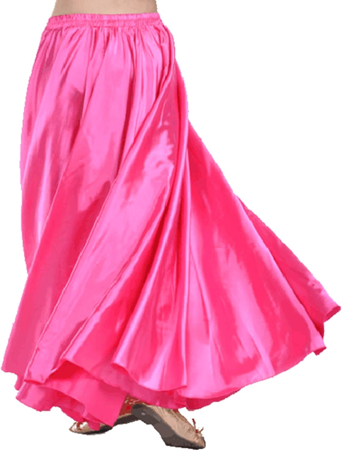 MUNAFIE Women's Long Maxi Dance Skirt - Satin Fairy Skirt for Praise & Cosplay Belly Dance - Image 6