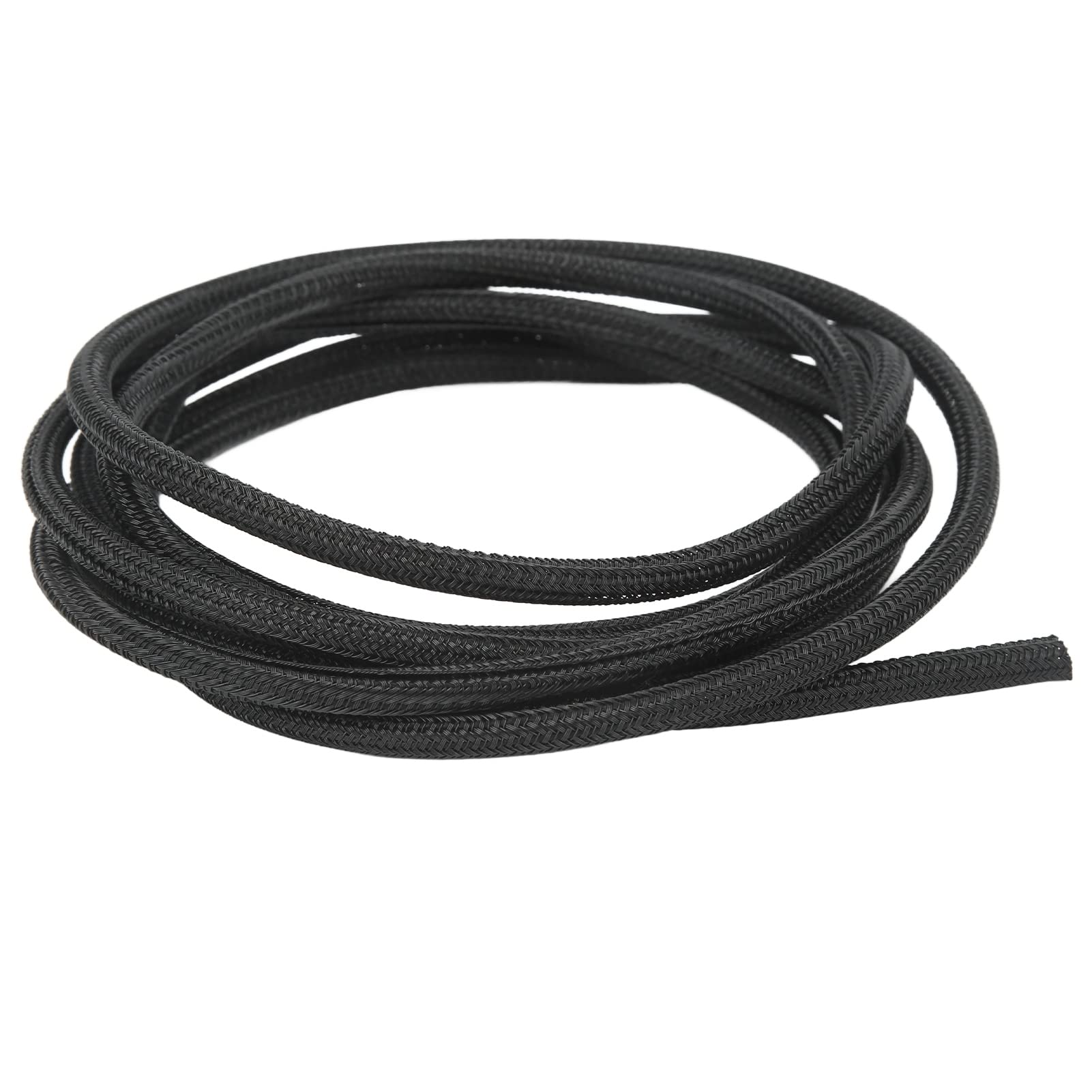 Kabelhuls, Kabelhuls Gesplitste Huls Kabel-organizerhuls 5 Mm/0,2 Inch Zwarte Koordbeschermer Zelfwikkelende Draadweefgetouw Hoge Temperatuurbestendige Kabelhuls voor RV-boot (3(3 Meter / 10ft