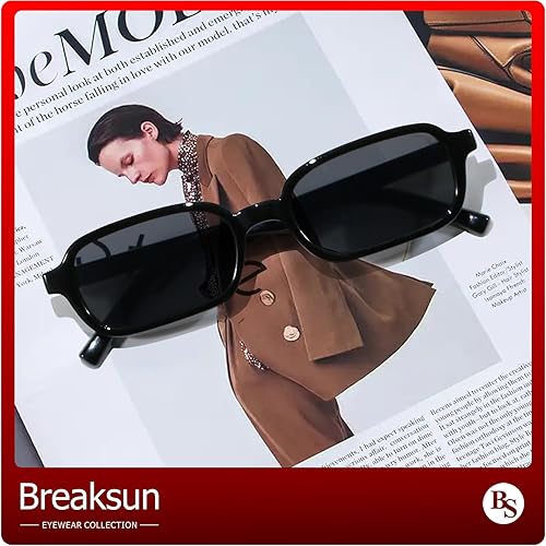 Miniatura 6 de Lentes de sol rectangulares retro para mujeres y hombres, de moda de los años 90, pequeños anteojos de sol cuadrados 2025 de diseño vintage