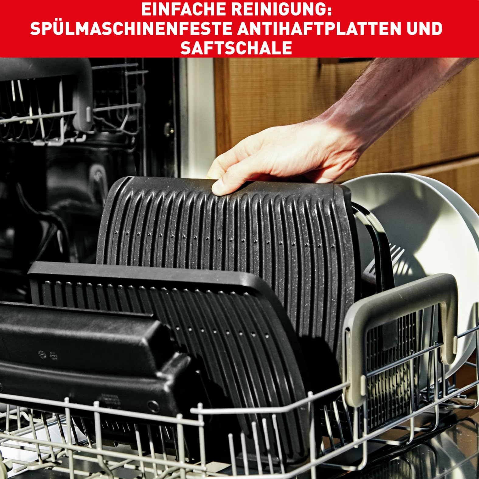 Tefal OptiGrill+ XL Kontaktgrill, 9 Programme, 200 W, Edelstahl, GC722D16