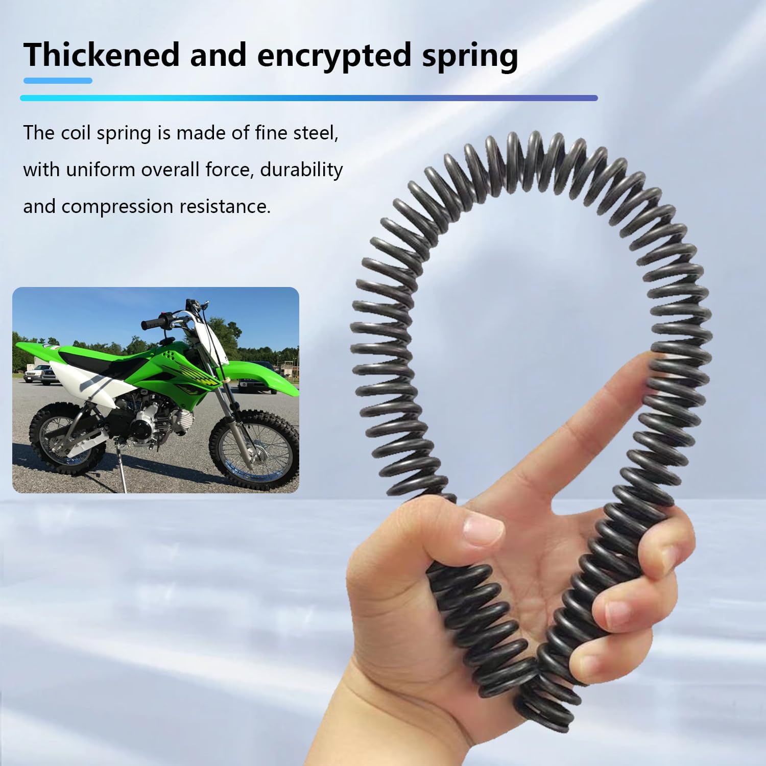 Heavy Duty Front Fork Spring & Rear Spring Suspension Kit Fit for for KLX140L KLX140R KLX140R F KLX140R L