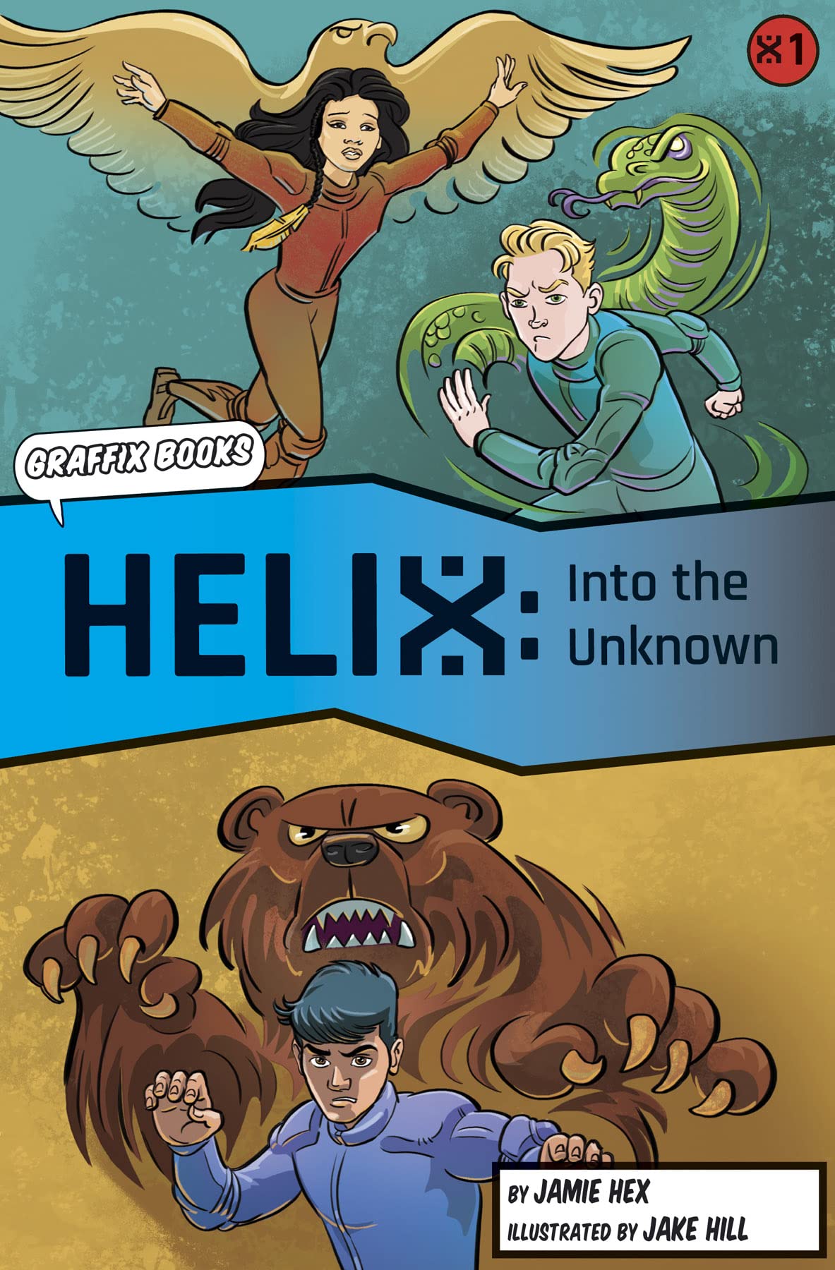 Into the Unknown [Graphic Reluctant Reader] (Helix 1) By Jamie Hex,Jake Hill