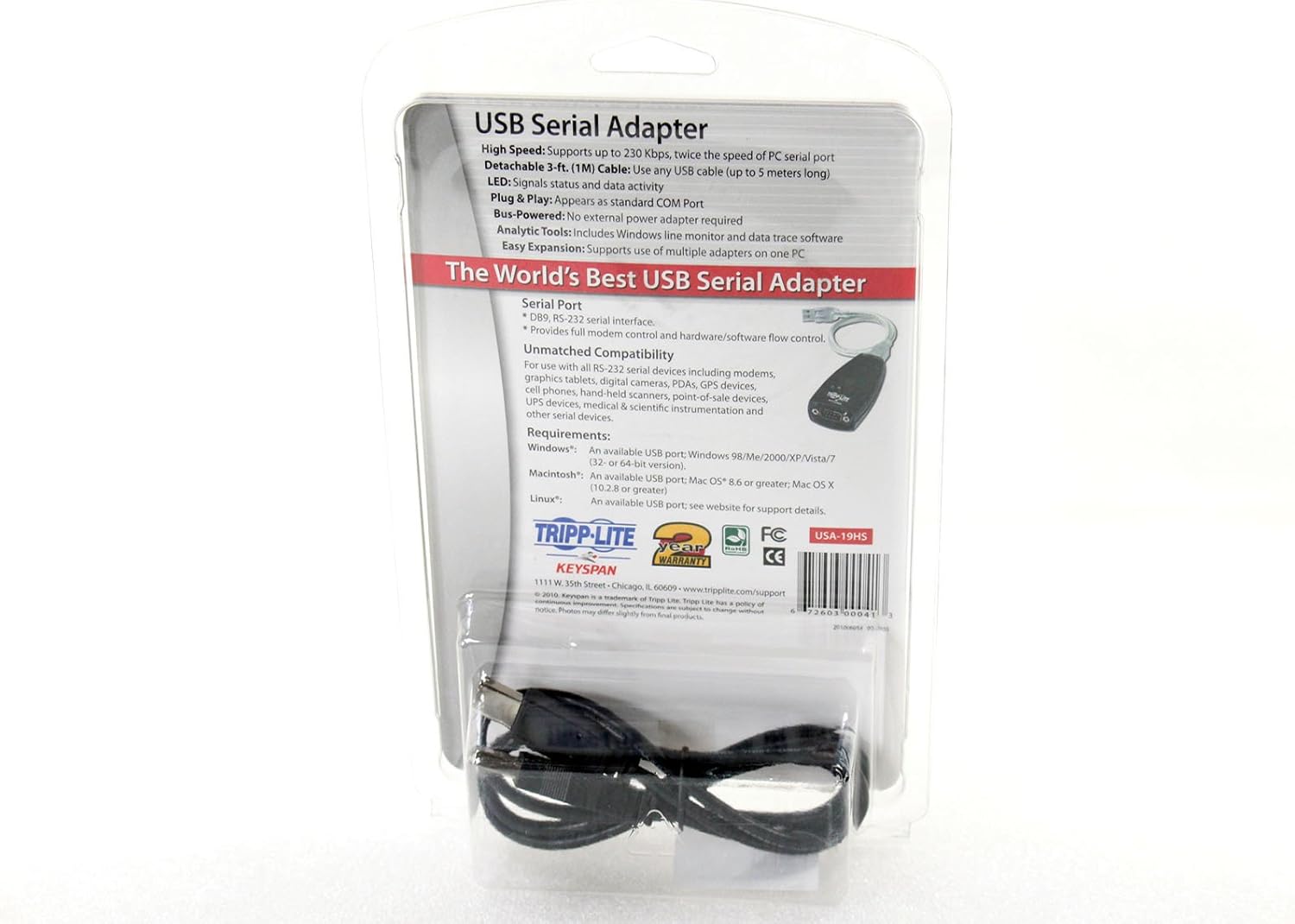 USA19HS - USB High-Speed Serial Adapter