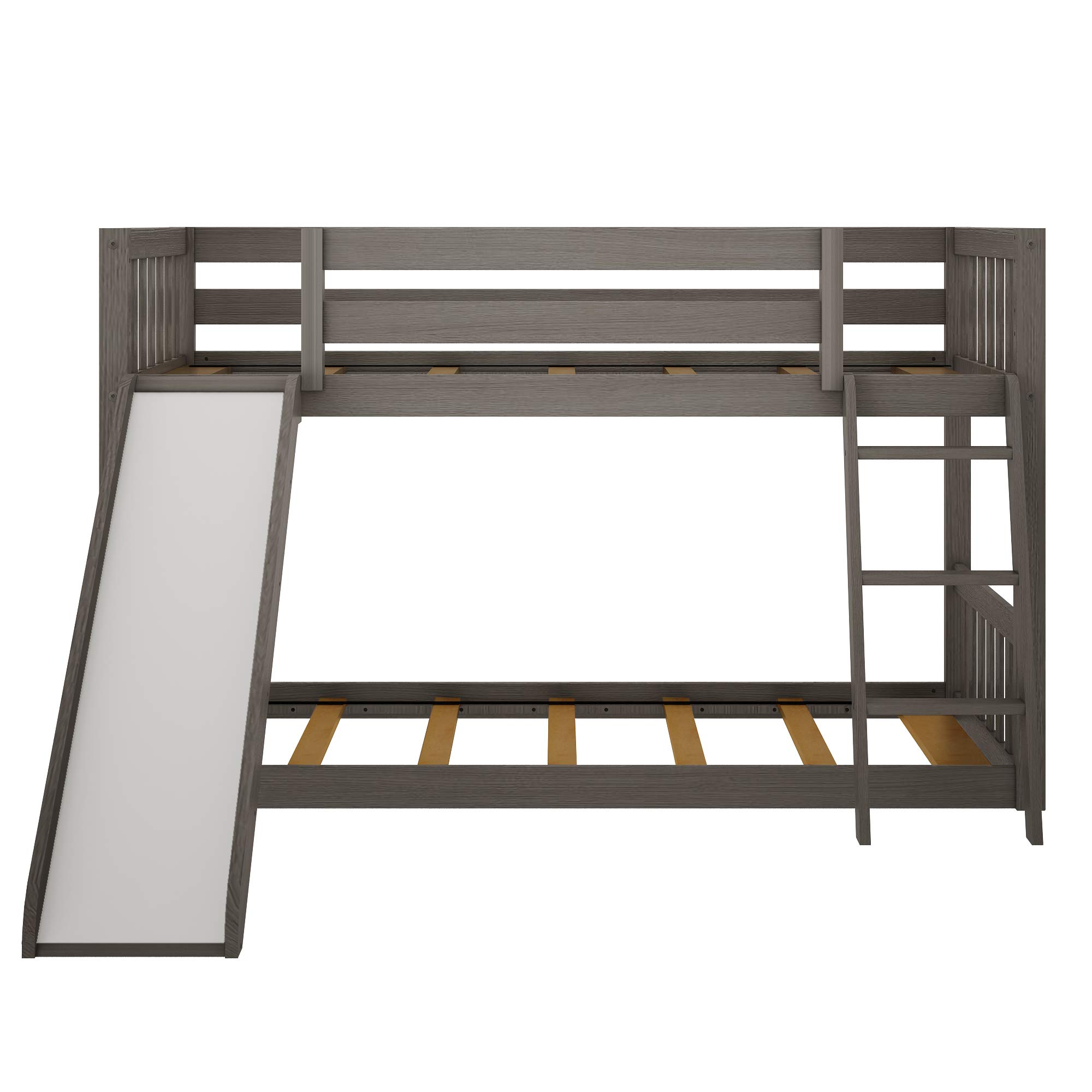 Buy Max & Lily Low Bunk Bed, TwinOverTwin Bed Frame For Kids With