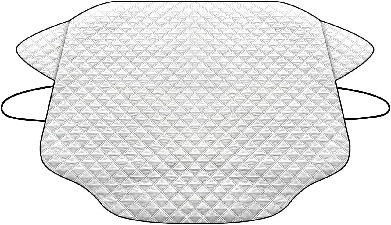 Car Windshield Snow Cover Windshield Cover for Ice and Snow,Winter Windshield Cover with 4 Layers Protection, 60" x 40" Windshield Snow Ice Cover Windshield Snow Cover Fits Most Cars Vans and SUV