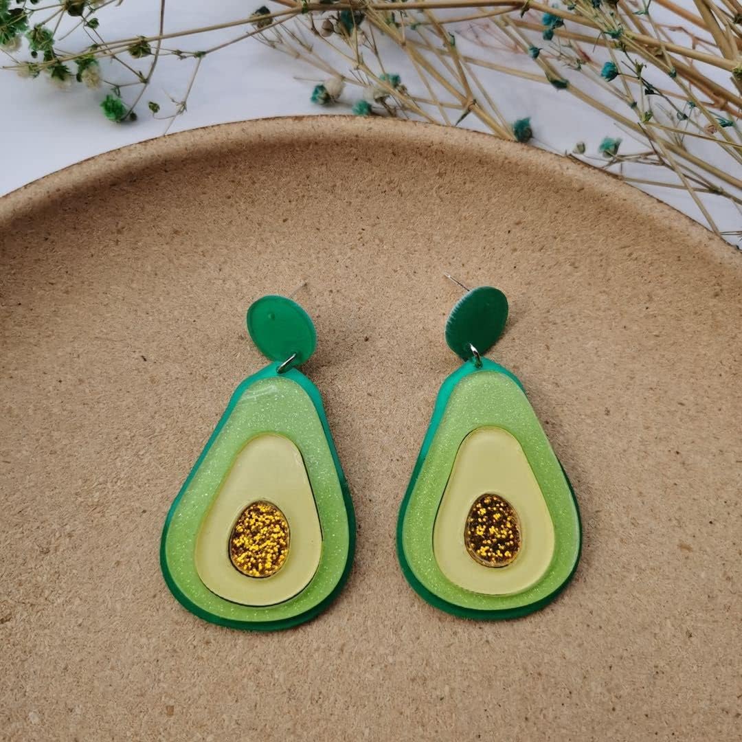 Handmade Acrylic Food Dangle Earrings Unique Donut Avacado Ice Cream Hamburger Earrings Funny Jewelry for Women and Teen Girls Handmade Acrylic Food Dangle Earrings Unique Donut Avacado Ice Cream Hamburger Earrings Funny Jewelry for Women and Teen Girls