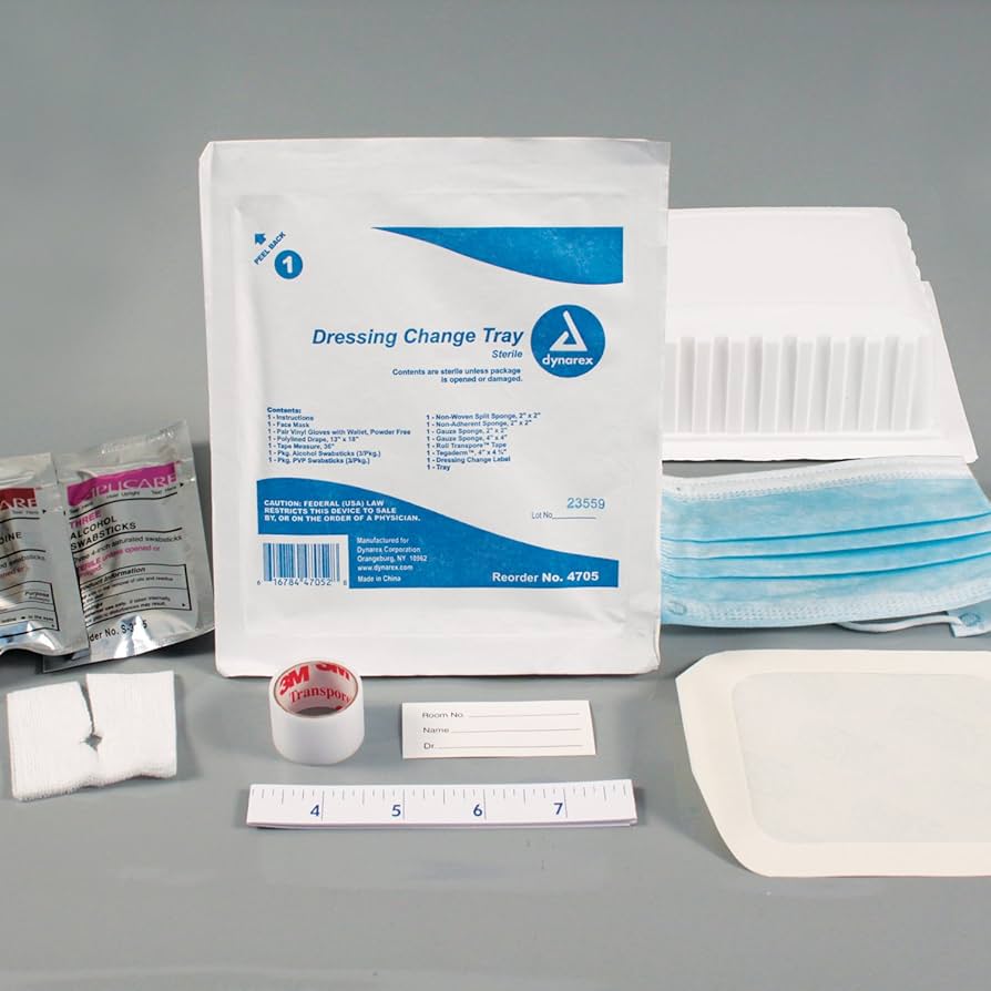 Amazon.com: Dynarex 4705 Dressing Change Tray Sterile