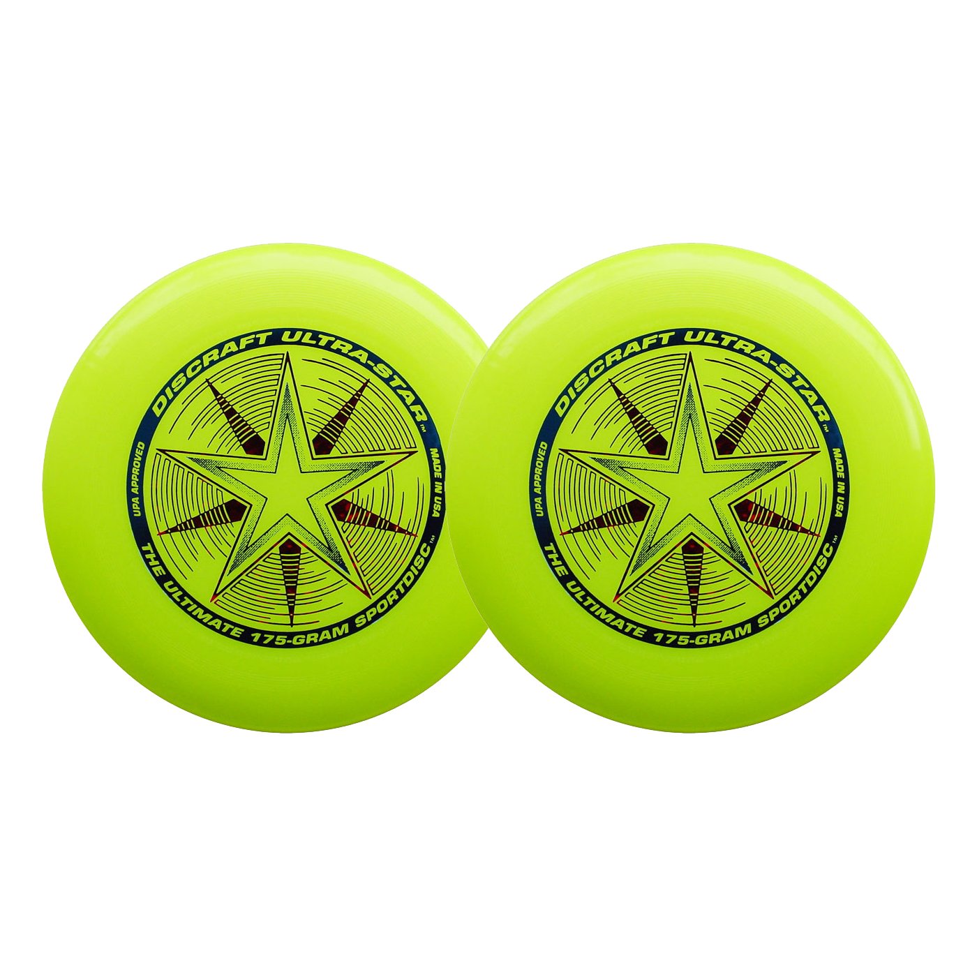 Discraft Ultra-Star 175g Ultimate Sportdisc Yellow (2 Pack)