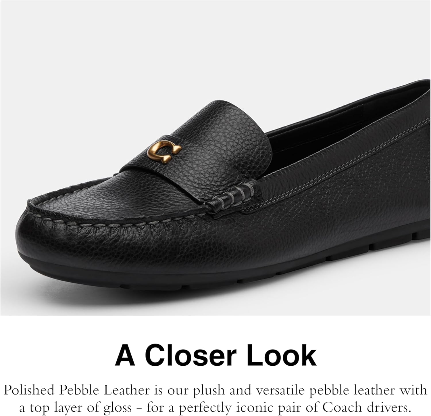 Coach Womens Sculpted C Driver in Signature Denim - Image 4