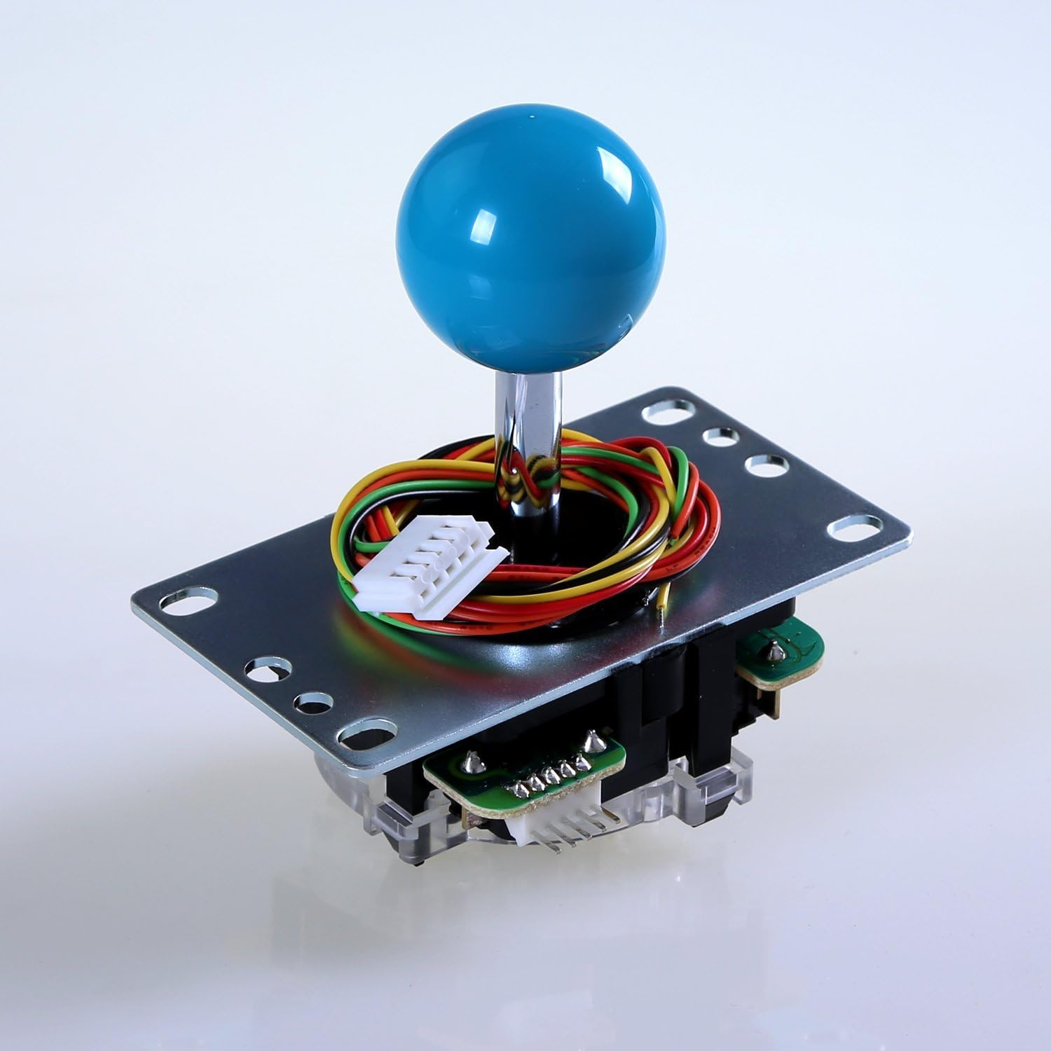 Sanwa JLF-TP-8YT Blue Ball Top Handle Arcade Joystick Part 4 & 8 Way Adjustable - Hori Fight Stick Repair Part - Madcatz SF4 Tournament Joystick Compatible