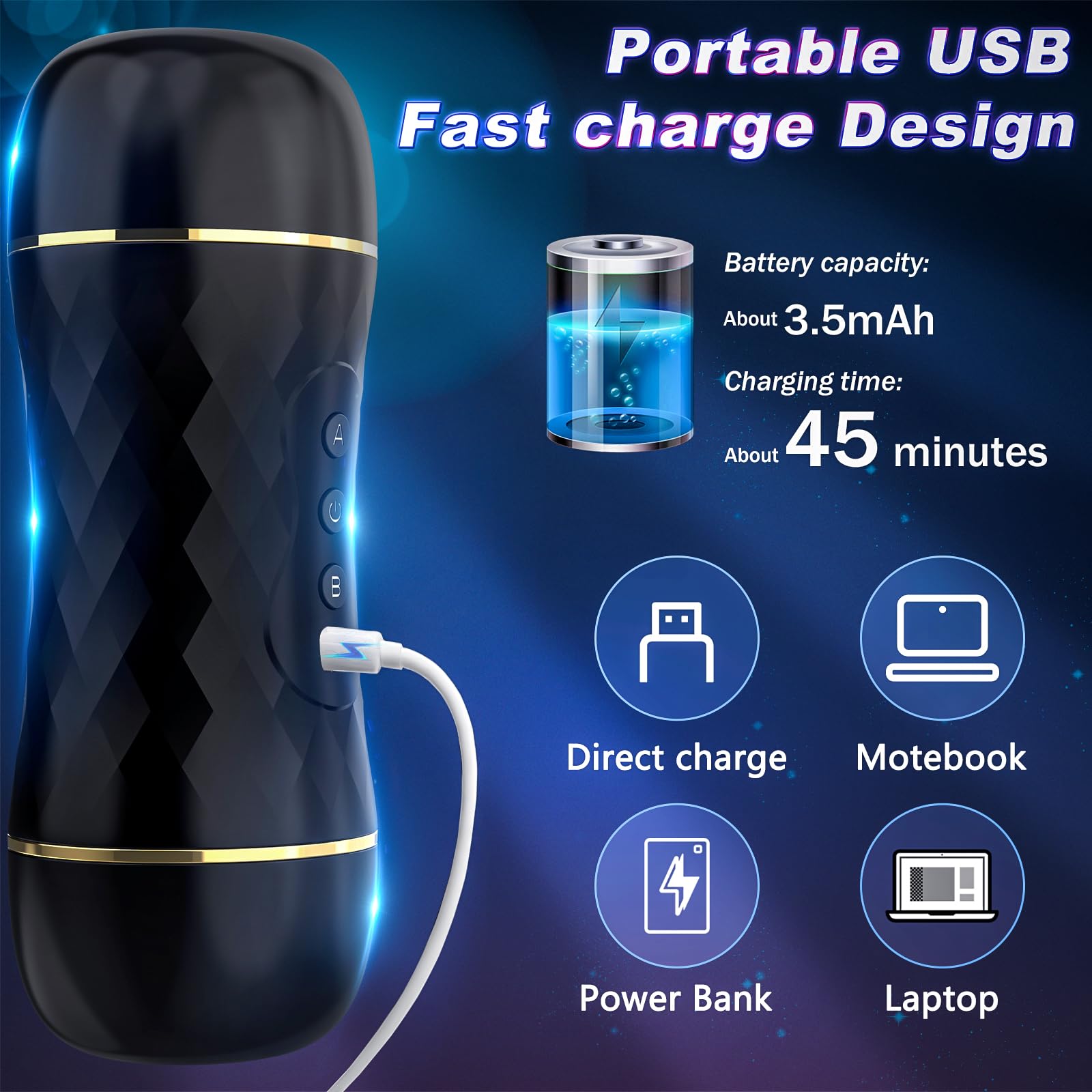Masturbatore maschile Masturbtore con 10 vibrazione Sex toysper per uomini 2 IN 1Giocattoli Sessuali Giochi Erotitici Sexy per uomo Massaggiatore uomo sesso automatico