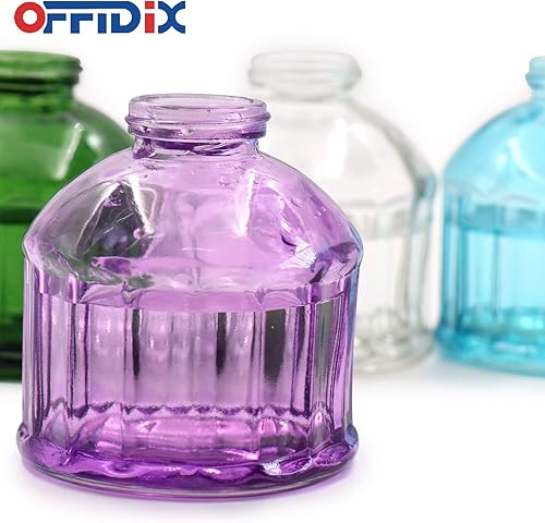 Miniatura 42 de OFFIDIX Mister de cristal para plantas, 6.3 pulgadas de alto, estilo vintage, de bronce, bomba superior de plástico con una mano, regadera