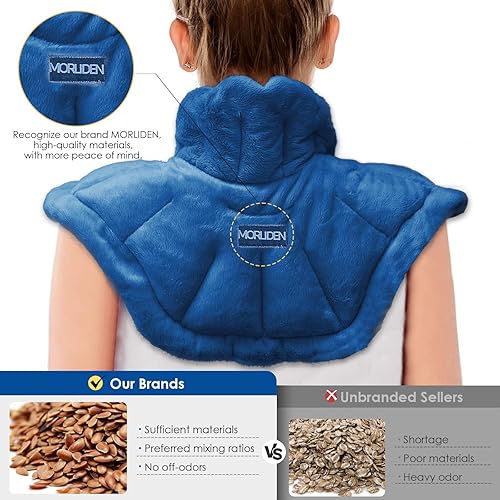 Miniatura 2 de Calentador de cuello térmico para microondas y almohadilla térmica para el hombro, para microondas, almohadilla térmica de microondas con peso para