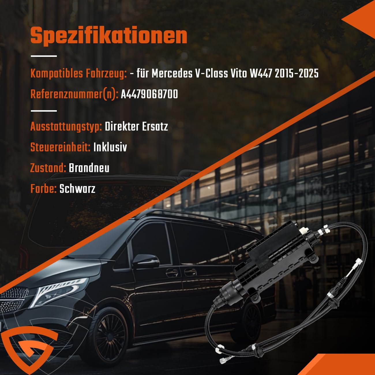 Elektronisch Feststellbremse Handbremse Stellmotor Steuereinheit Kompatibel mit Mercedes-Benz V-Klasse & Vito W447 A4479068700