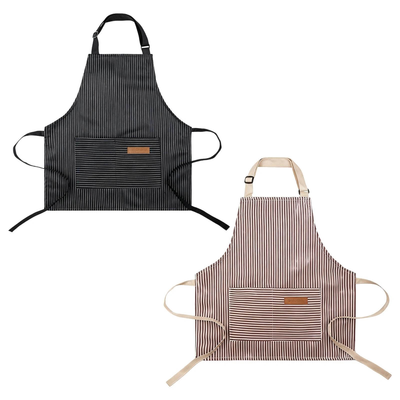HAOQIAGA 2 Pcs Kids Chef Apron, Adjustable Toddler Cooking Pinafore