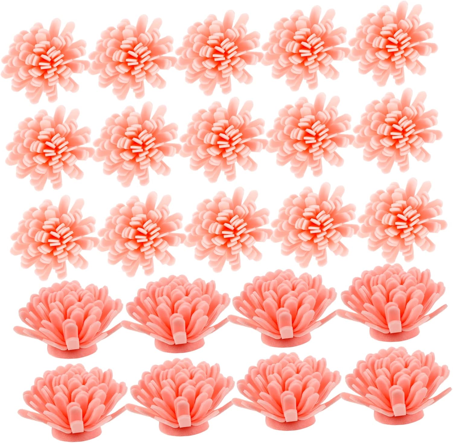 Cabilock 100pcs Passive Flower Diffuser for Essential Oils Artificial Chrysanthemum Aromatherapy Accessories Portable Home Office Fragrance Decoration Natural Scent Absorbing Easy to Use