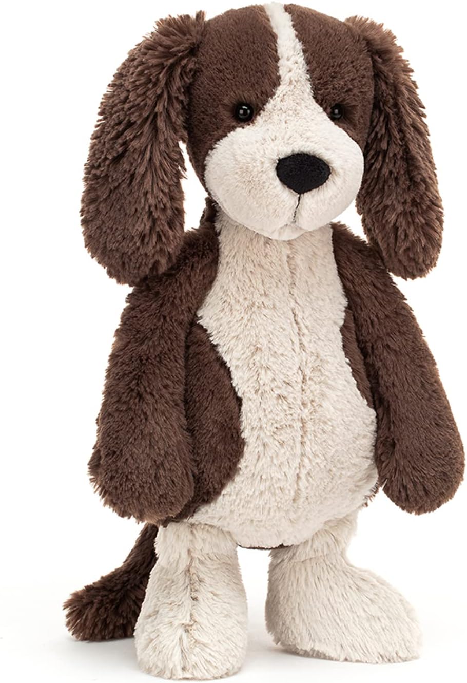 Jellycat Bashful Fudge Puppy Stuffed Animal, Medium 12” - Dogs & Puppies Plush Toy - Classic Children's Gift